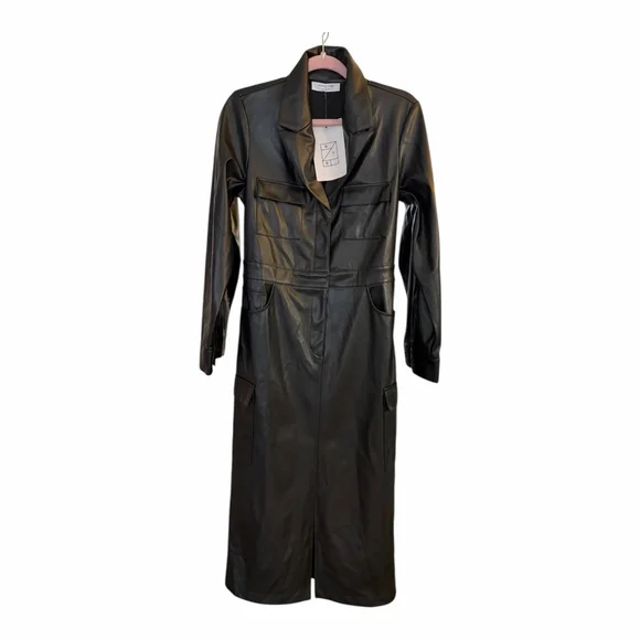chinese dress ladies Anniston Leather Pant in Charcoal | MARISSA WEBB